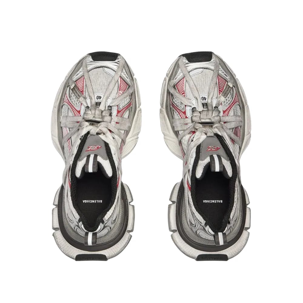 Balenciaga 3XL Extreme Laces B Sneaker In Silver
