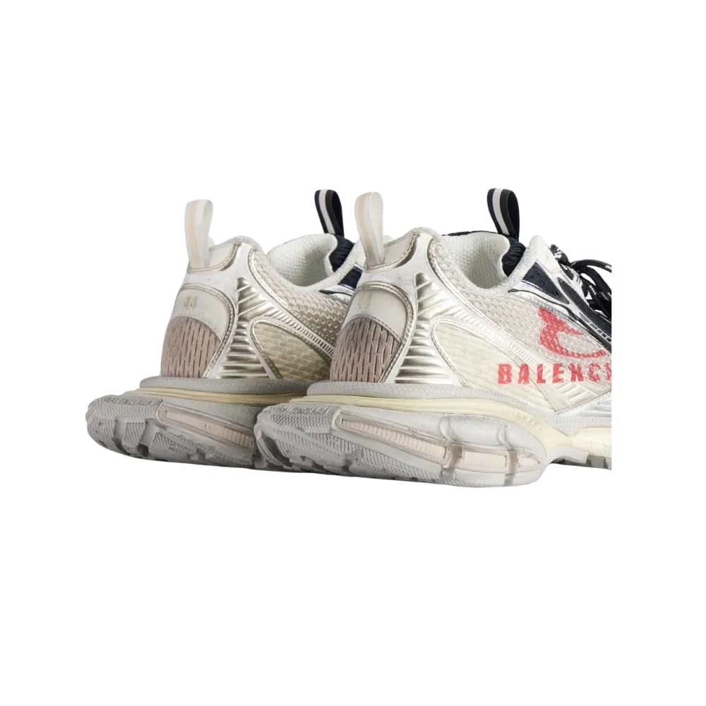 Balenciaga 3XL Split Logo Sneaker In Eggshell