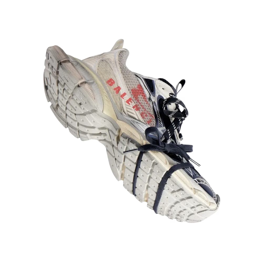 Balenciaga 3XL Split Logo Sneaker In Eggshell
