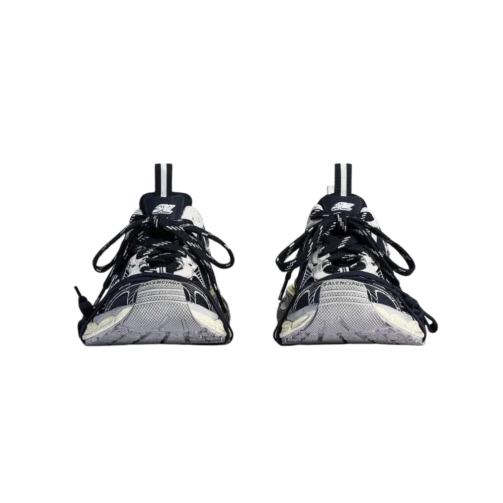 Balenciaga 3XL Split Logo Sneaker In Eggshell