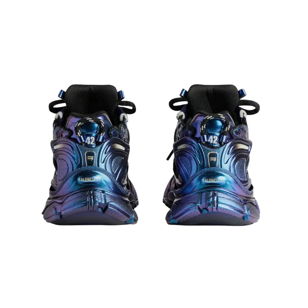 Balenciaga Runner Iridescent Sneaker in Blue