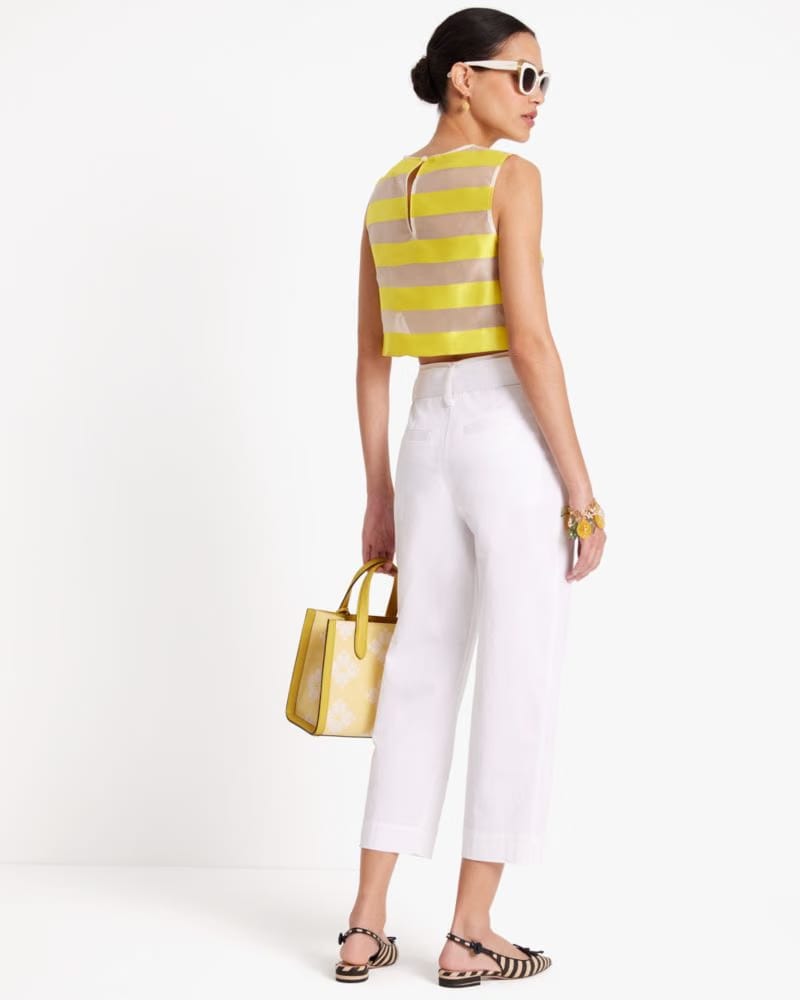 Tie-waist Poplin Pants