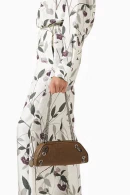 Falabella Bowling Shoulder Bag in Eco Shaggy Deer