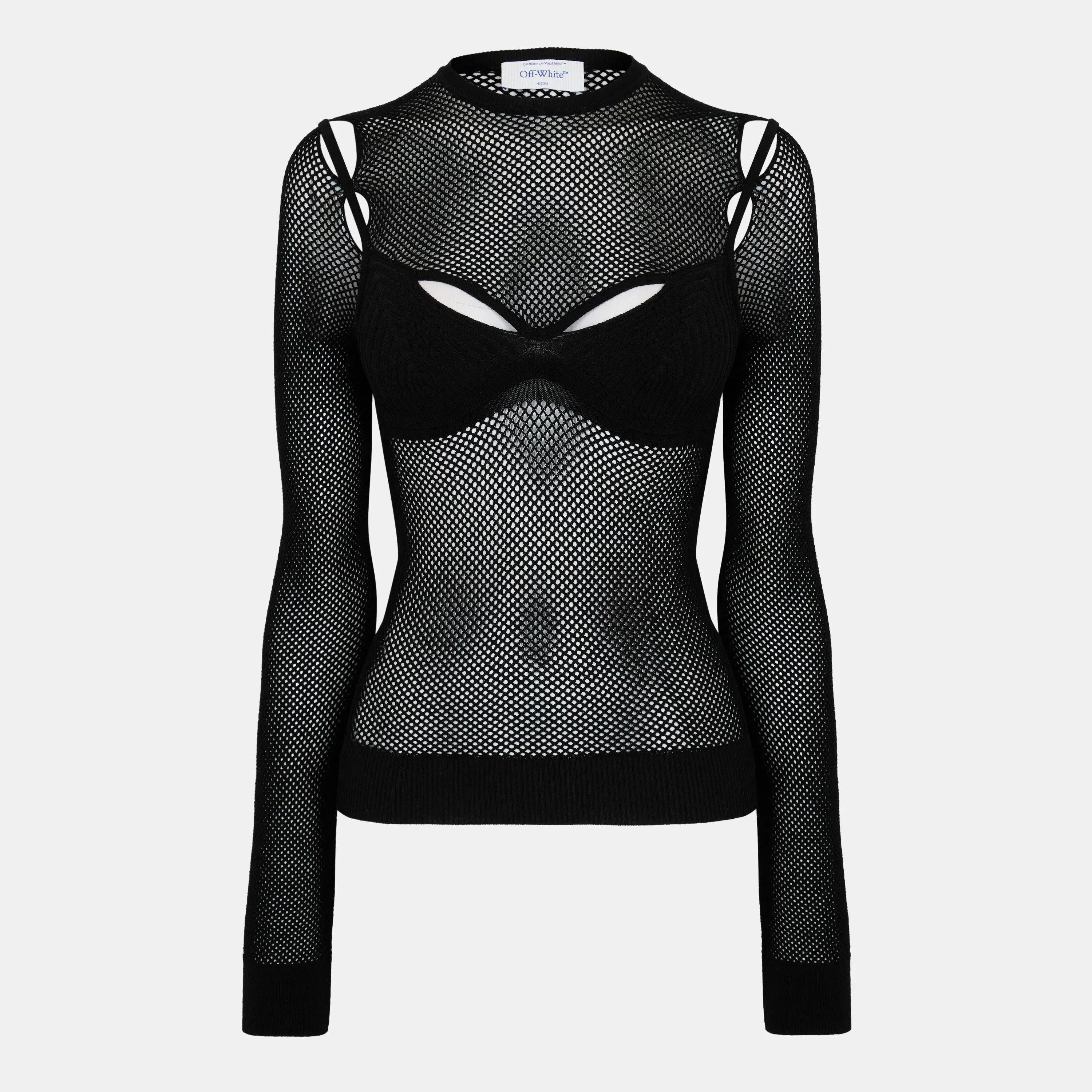 Textured Contemporary Fit Knitted Top