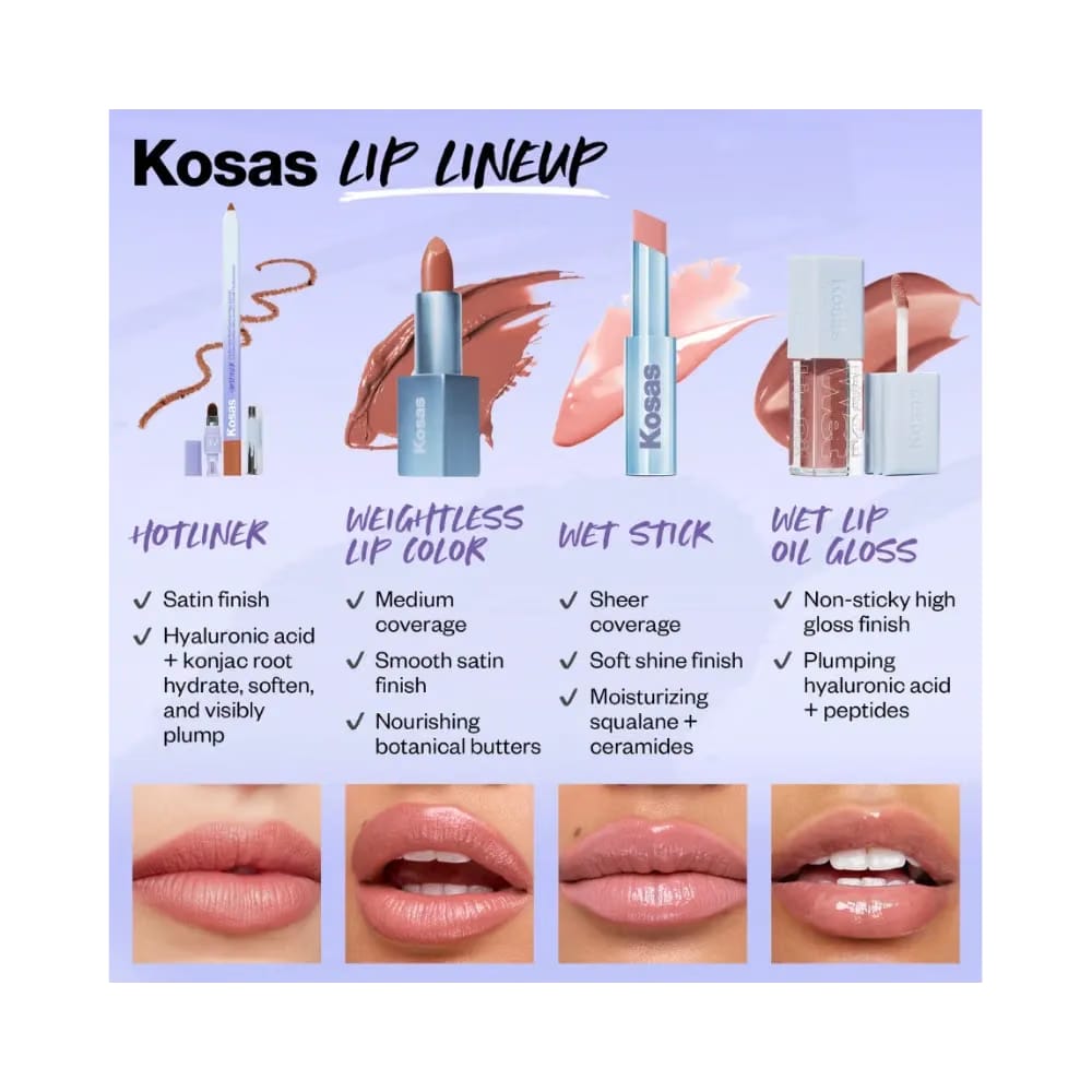 Kosas Cosmetics Wet Lip Oil Gloss "Exposed"