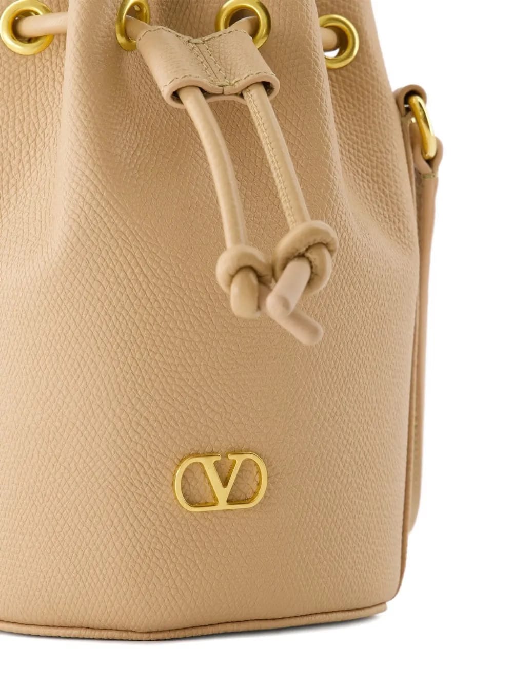 VLogo Signature drawstring bucket bag