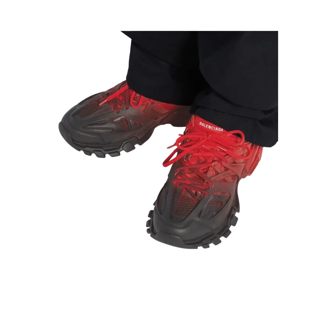 Balenciaga Track Gradient Sneaker In Red