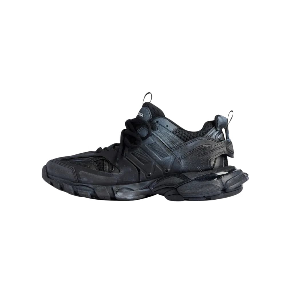 Balenciaga Track Signature Sneaker In Black