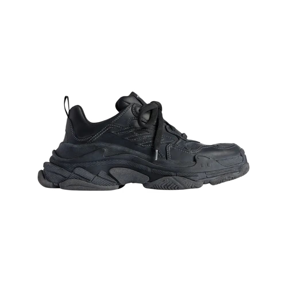 Balenciaga Triple S Sporty Sneaker Worn-Out - Black