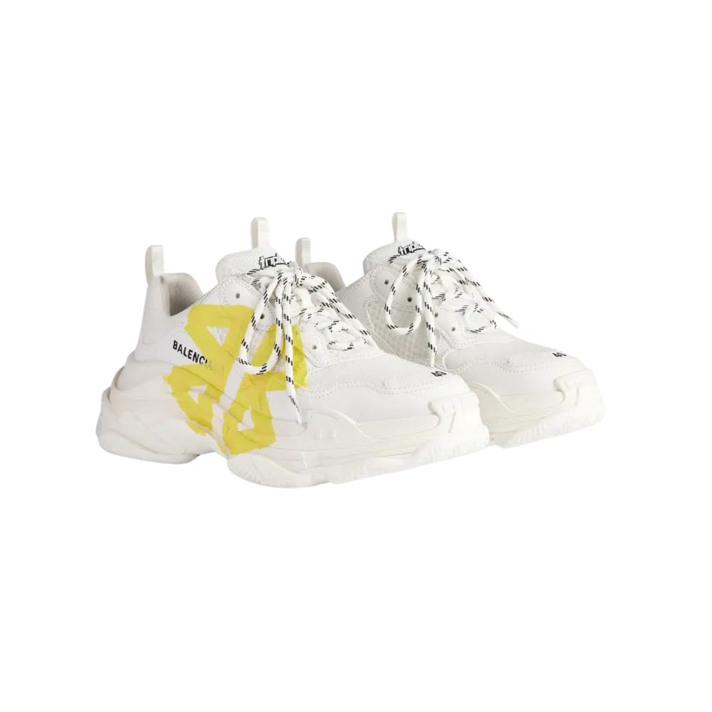 Balenciaga Triple S Sneaker Tape Type - White Yellow