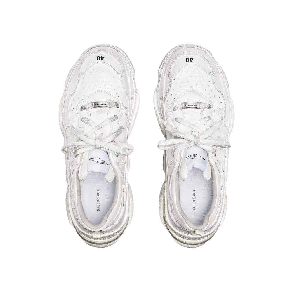 Balenciaga Triple S Sporty Sneaker Worn-Out - White