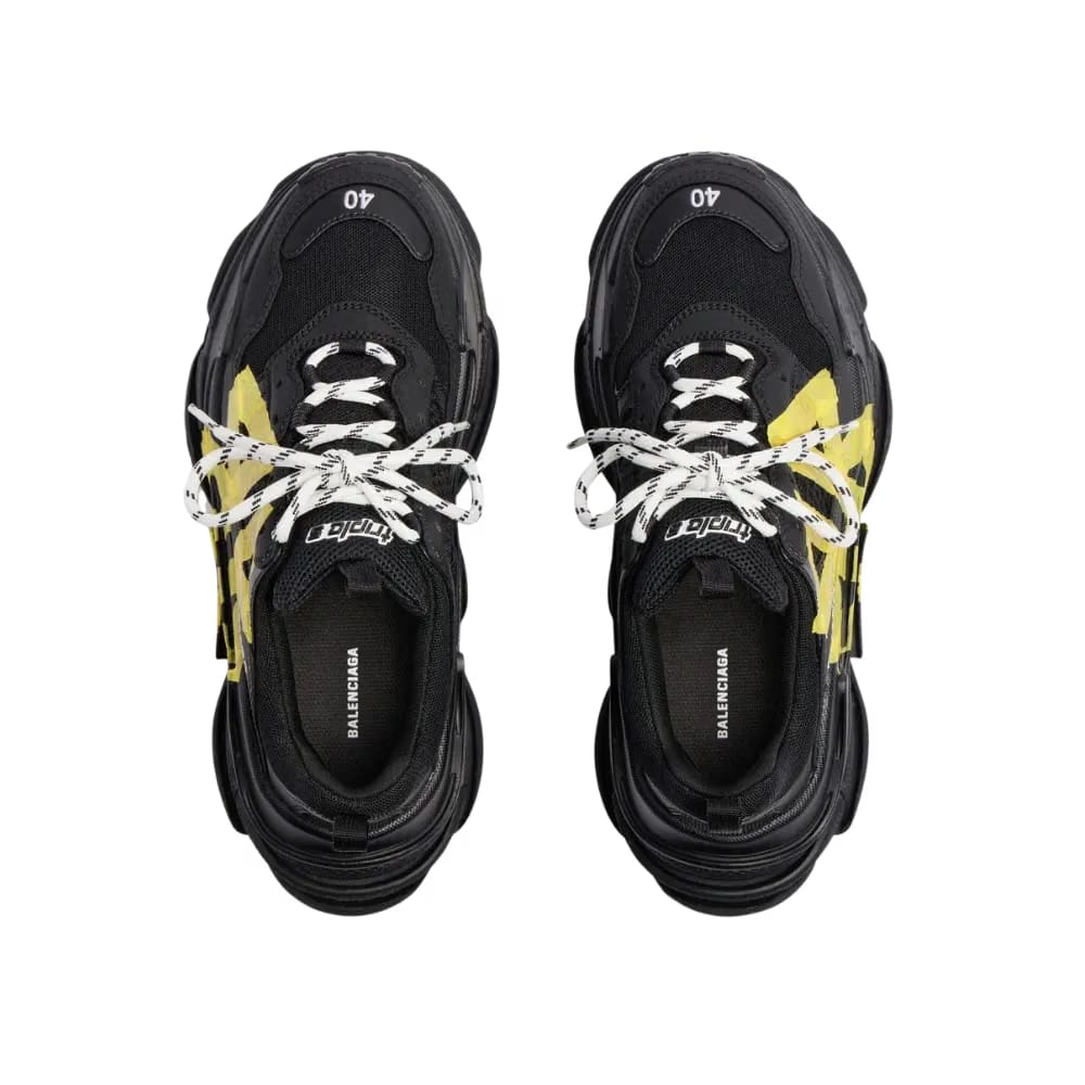 Balenciaga Triple S Tape Type Black Yellow