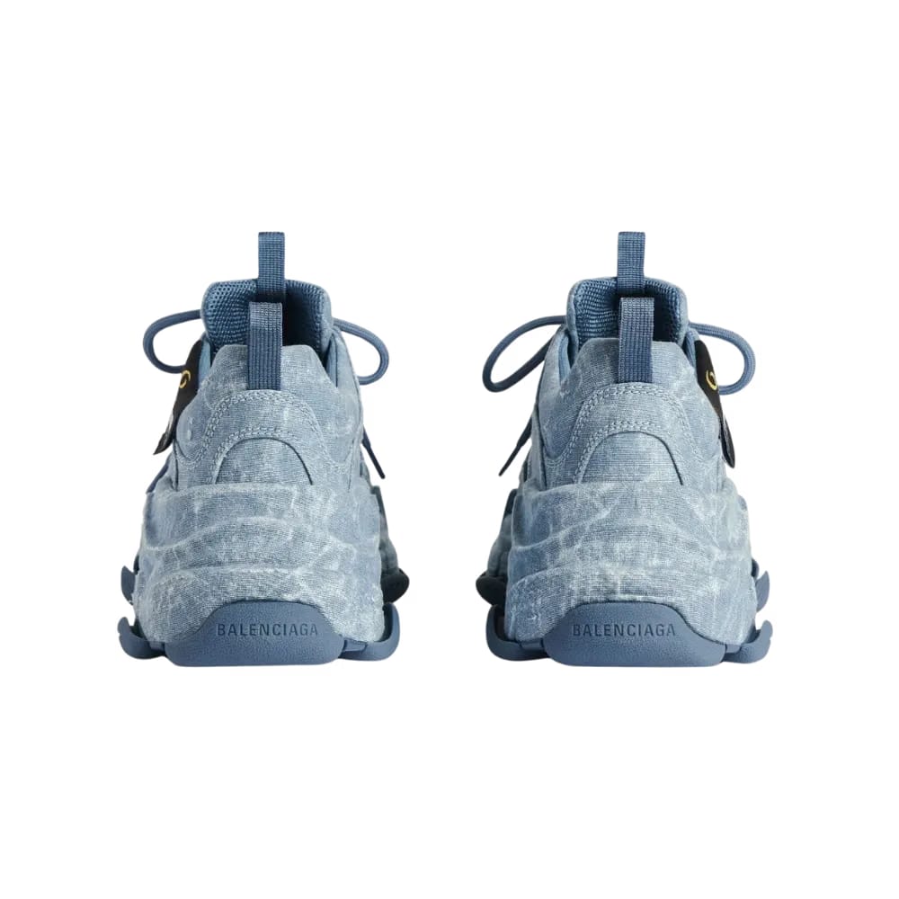 Balenciaga Triple S Canvas Sneaker In Blue