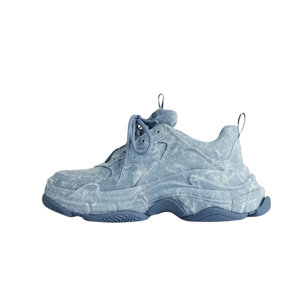 Balenciaga Triple S Canvas Sneaker In Blue