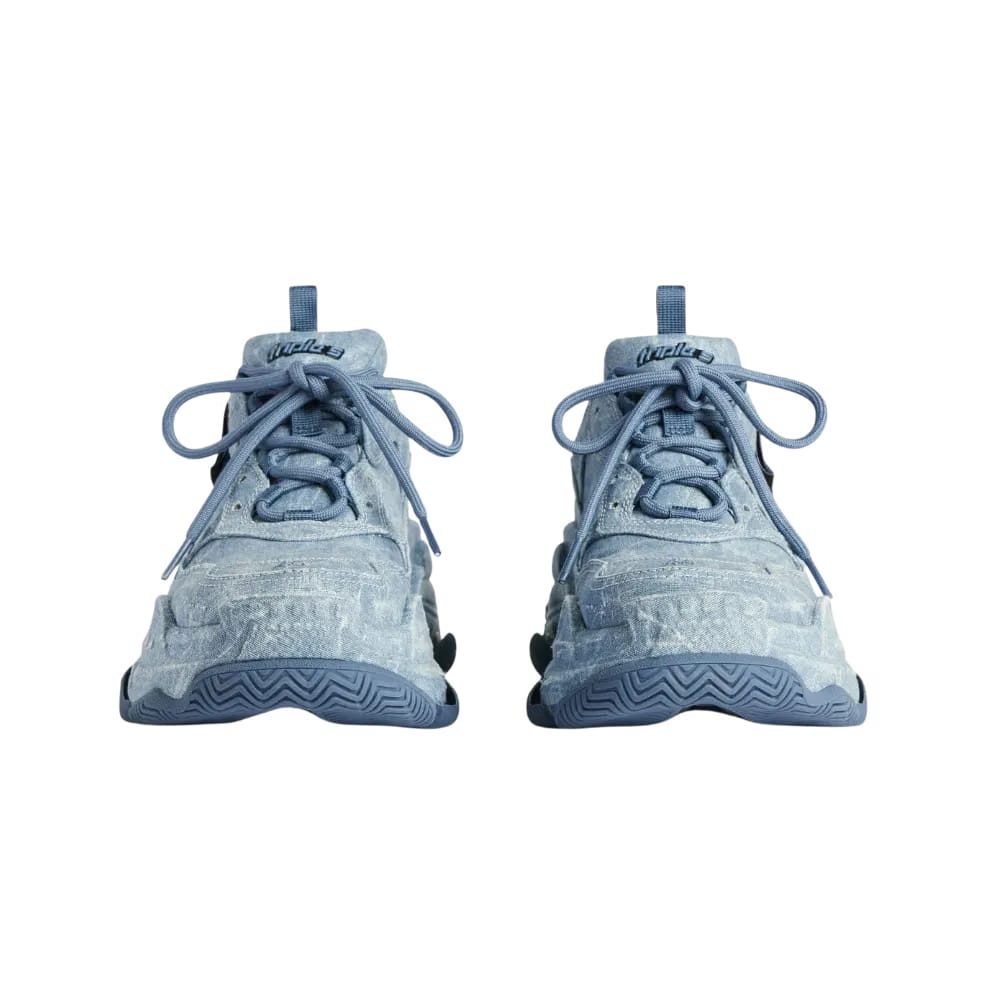 Balenciaga Triple S Canvas Sneaker In Blue
