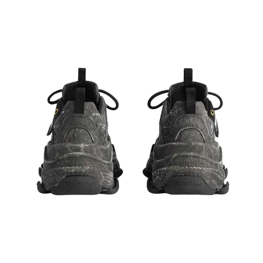 Balenciaga Triple S Canvas Sneaker In Black