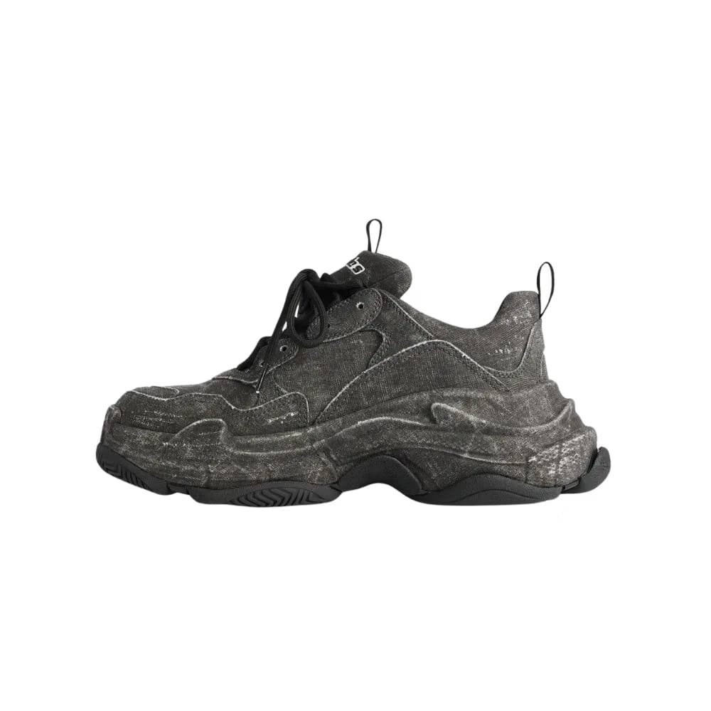 Balenciaga Triple S Canvas Sneaker In Black