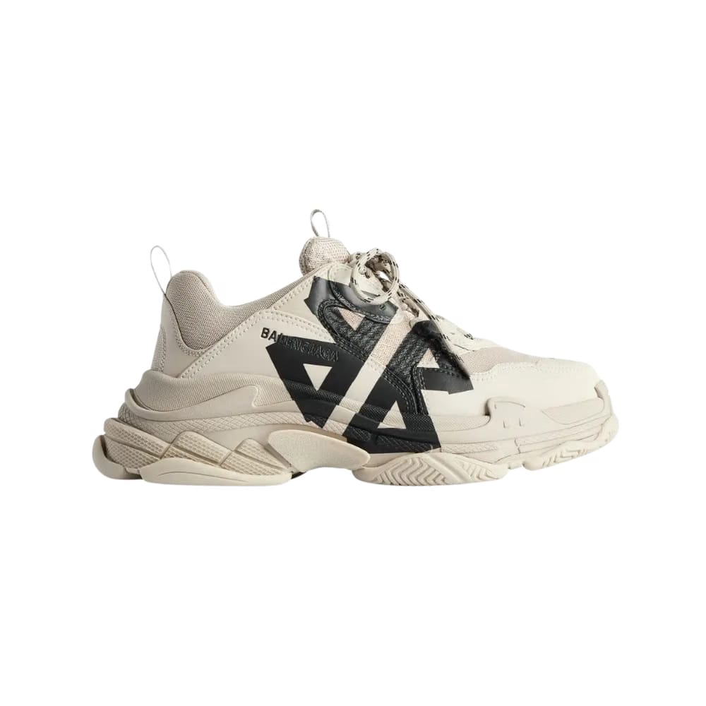 Balenciaga Triple S Tape Sneaker In Beige