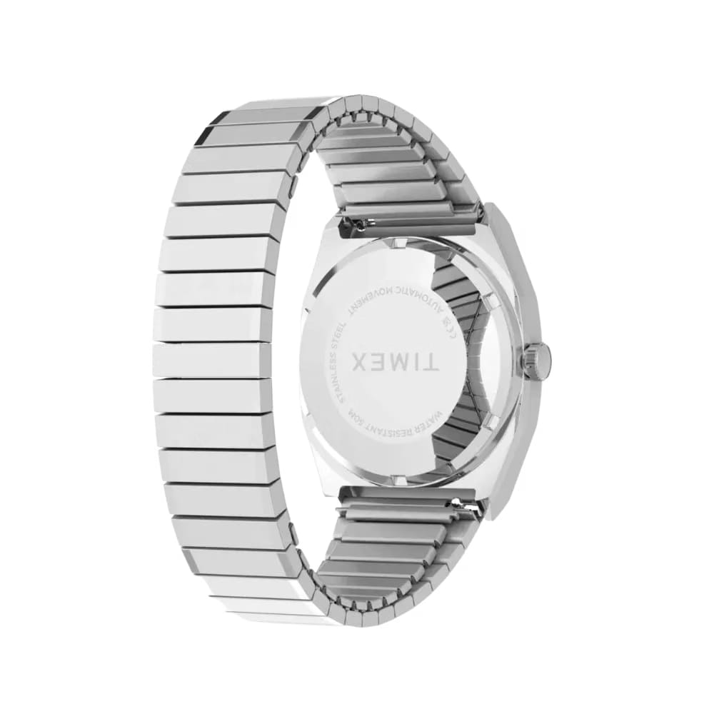 Timex Automatic 1983 E Line 34mm Stainless Steel Expansion Band Watch Pink