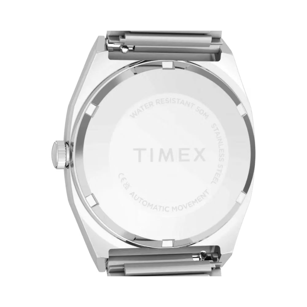 Timex Automatic 1983 E Line 34mm Stainless Steel Expansion Band Watch Pink