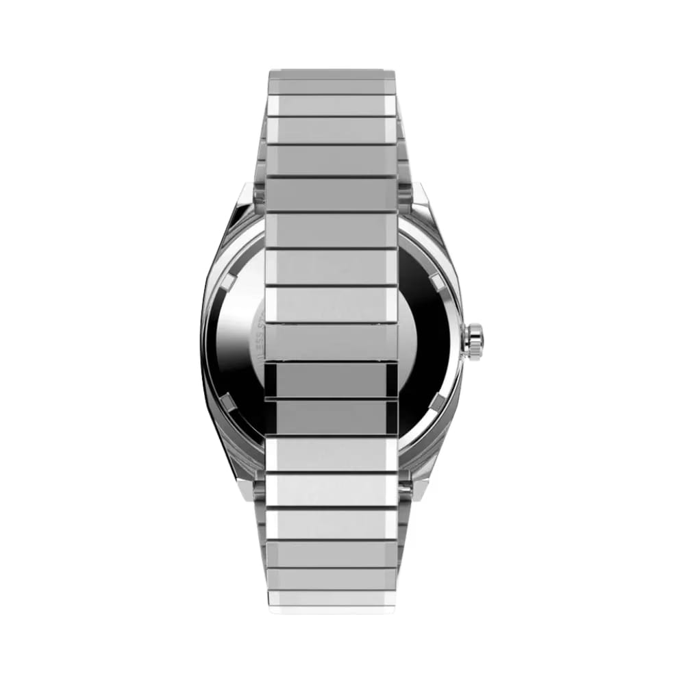 Timex Automatic 1983 E Line 34mm Stainless Steel Expansion Band Watch Blue