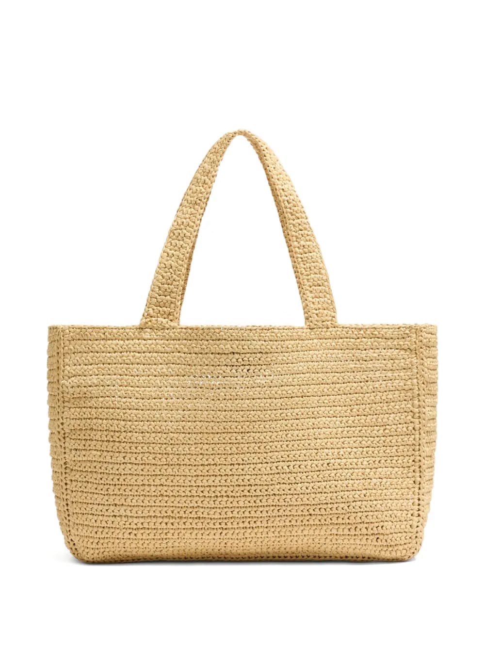 large Viva Superstar raffia tote bag