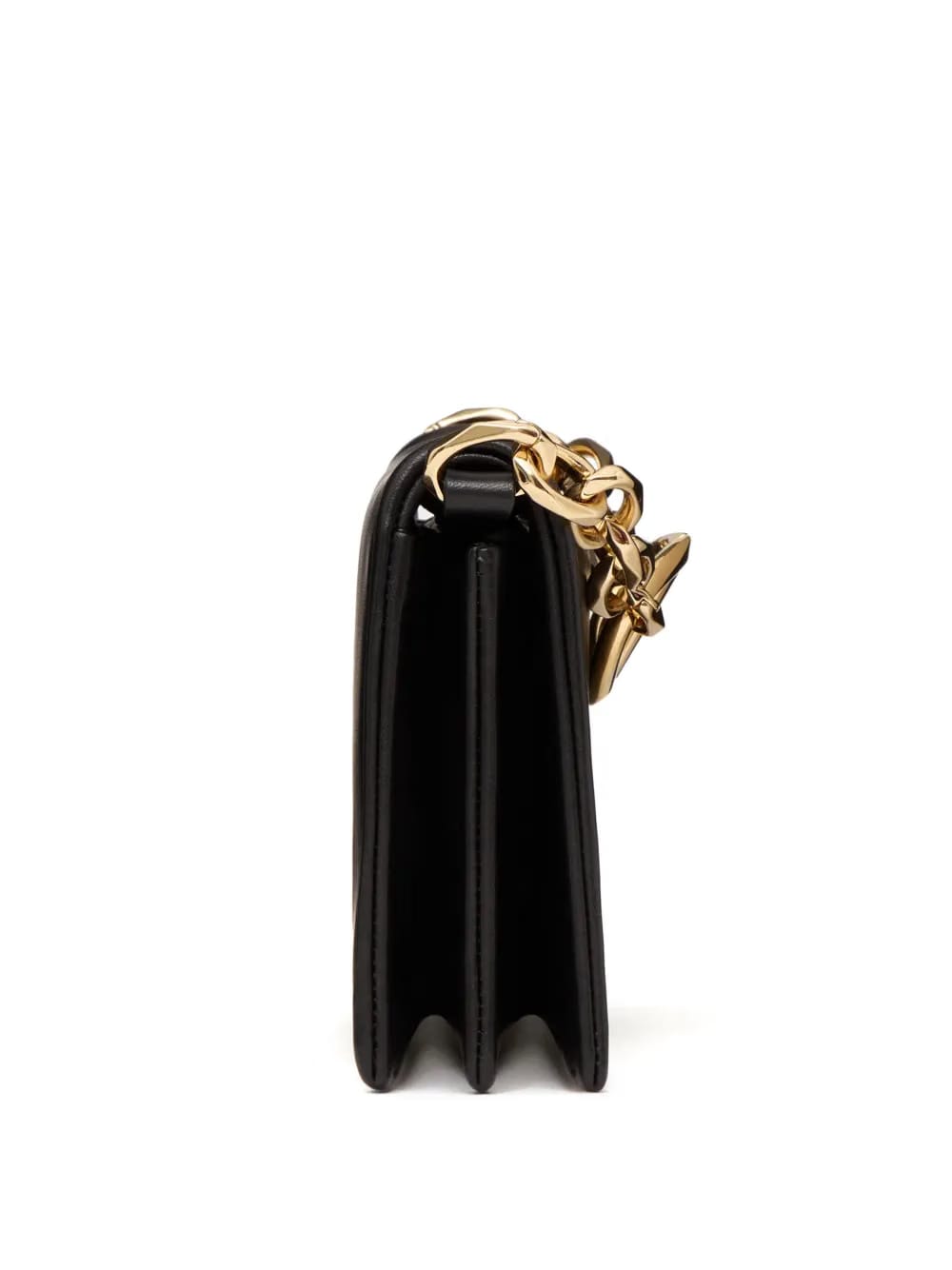 VLogo Chain leather clutch bag