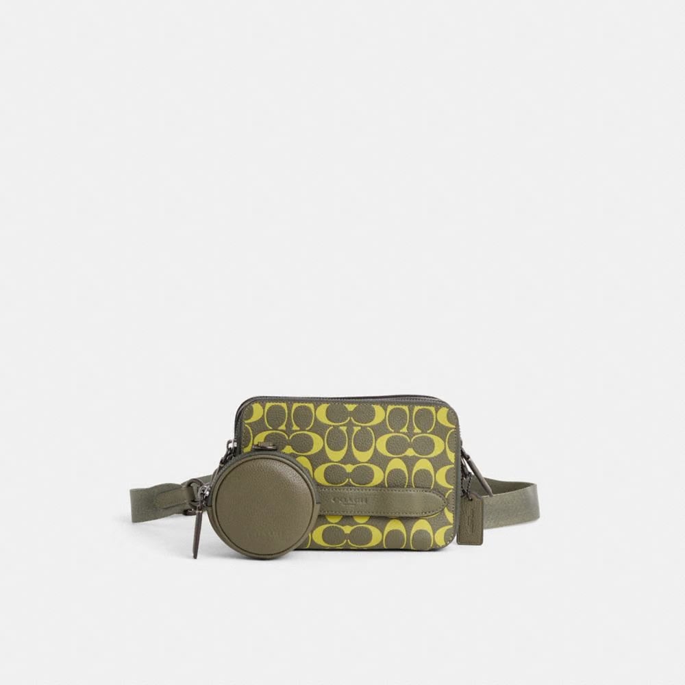 Restored Charter Crossbody With Hybrid Pouch In Signature Leather