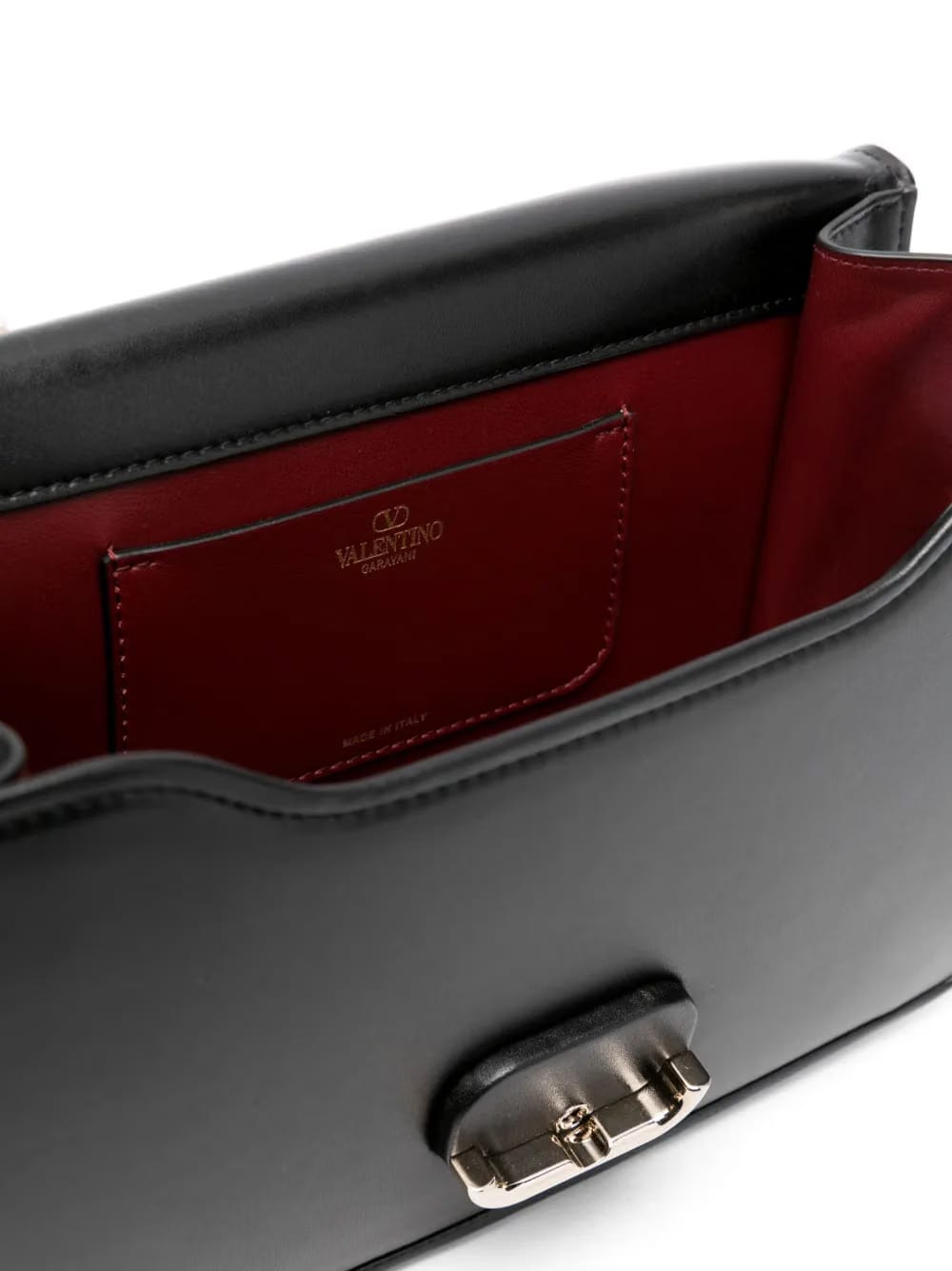 Letter leather crossbody bag