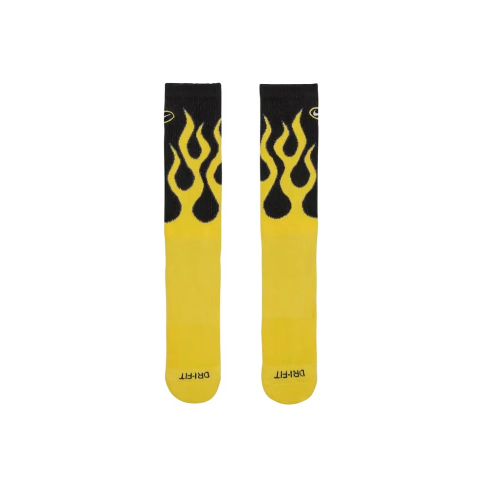 Nike Everyday Plus Crew Socks OG Flame Yellow Black