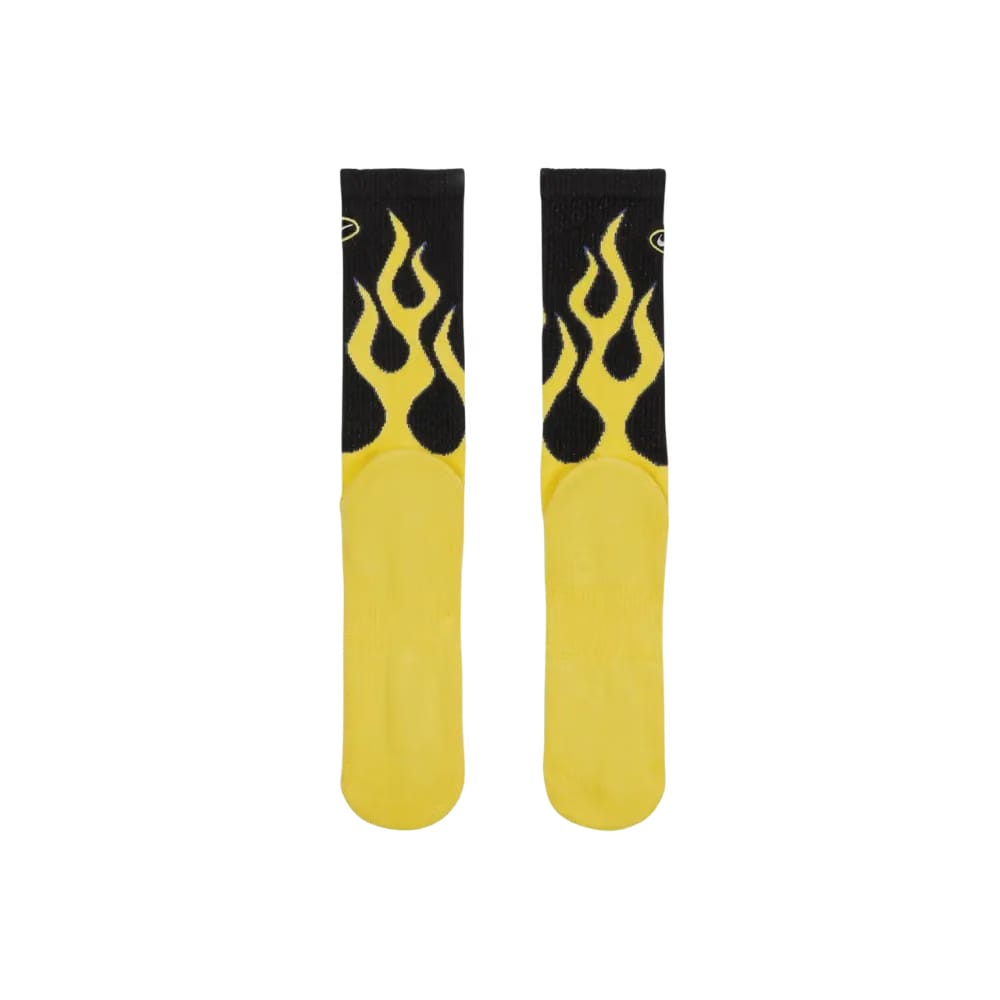 Nike Everyday Plus Crew Socks OG Flame Yellow Black