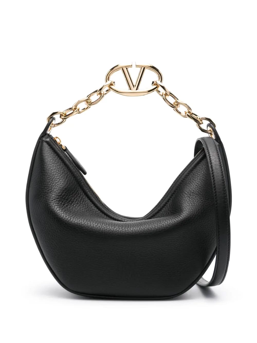 small VLogo leather bag