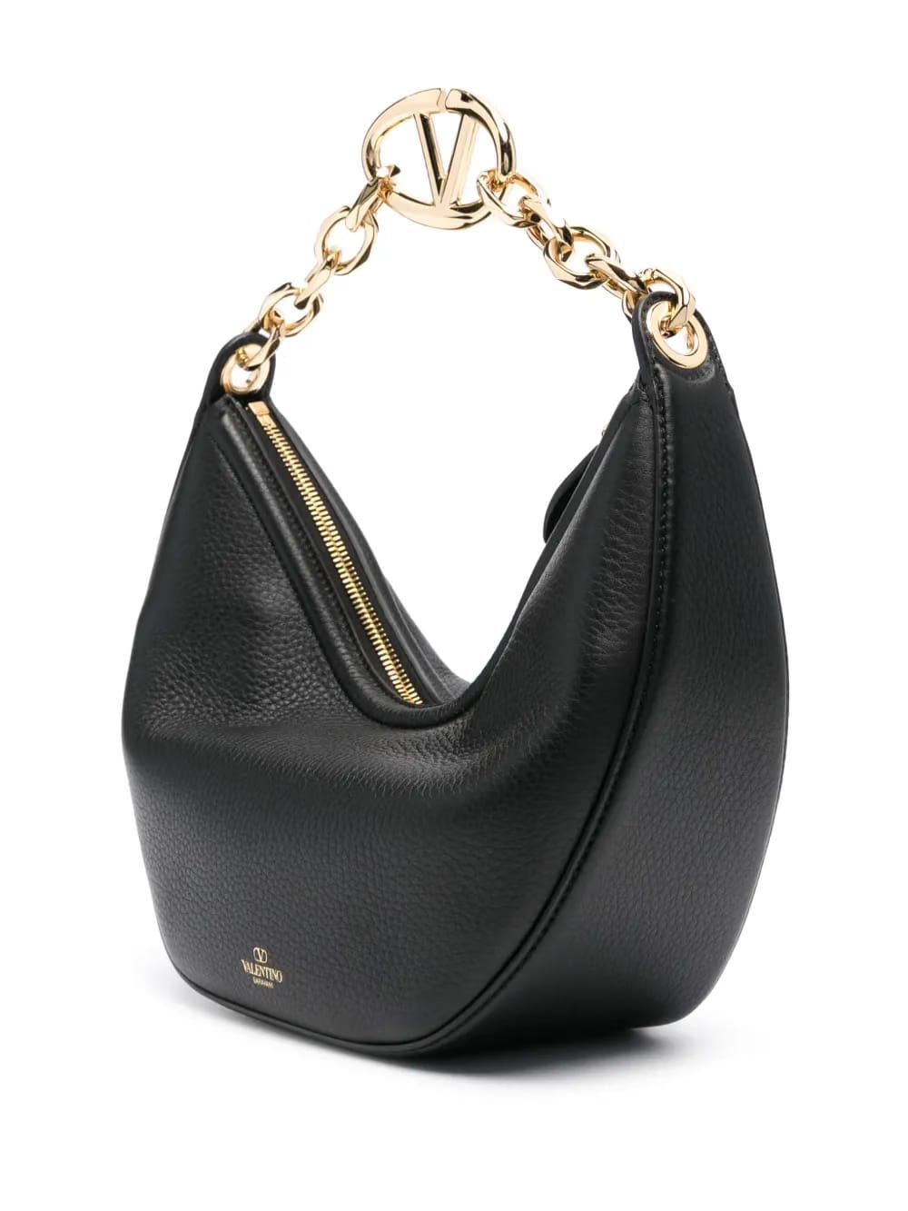 small VLogo leather bag