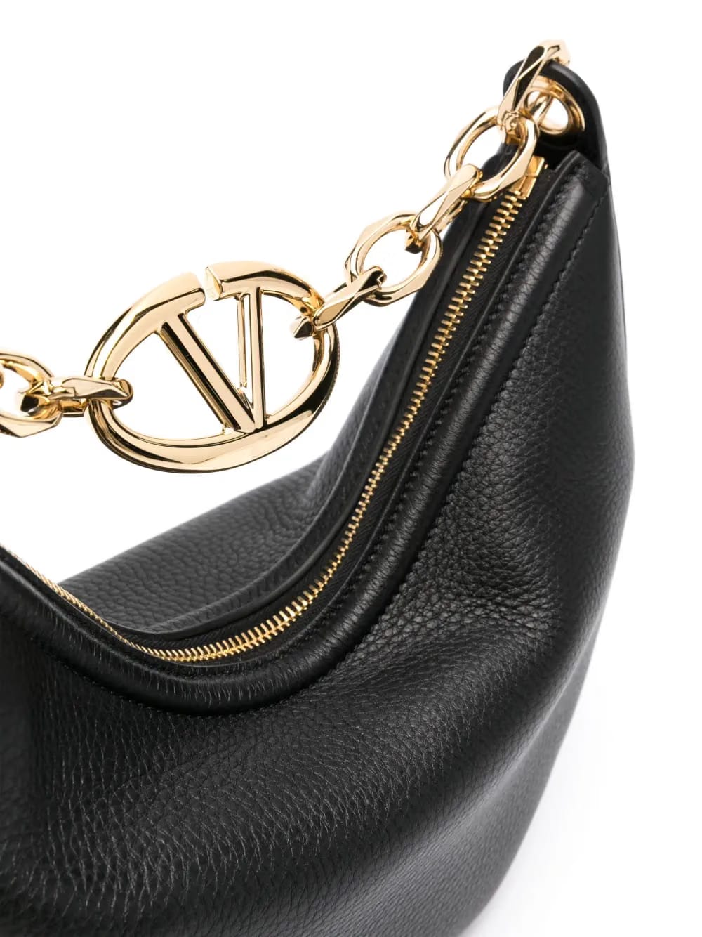 small VLogo leather bag