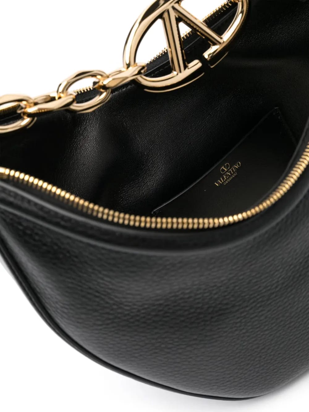 small VLogo leather bag