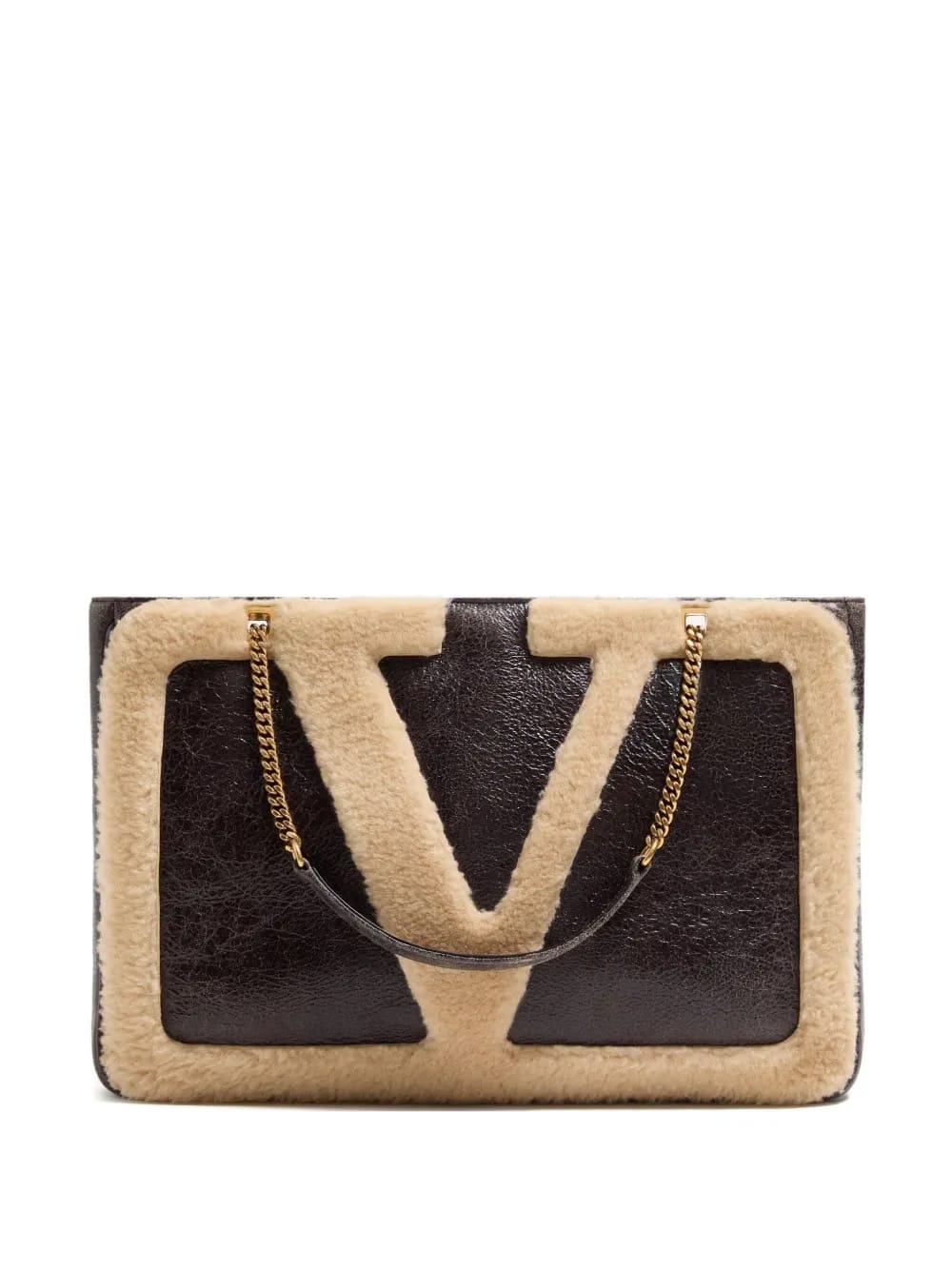 medium Viva Superstar shearling tote bag