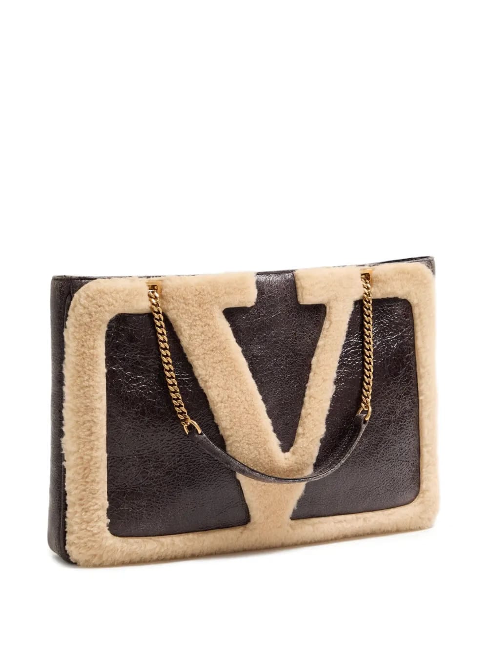 medium Viva Superstar shearling tote bag