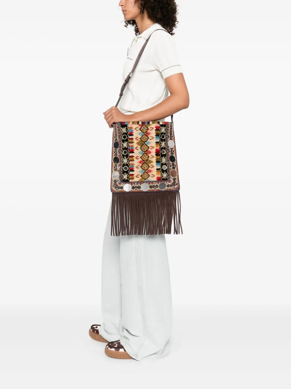 fringed crossbody bag