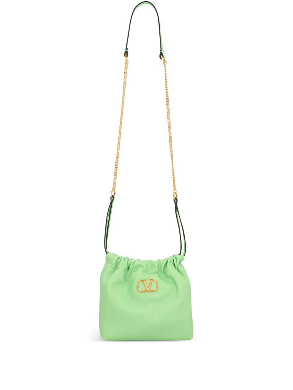 V Logo Signature mini drawstring shoulder bag