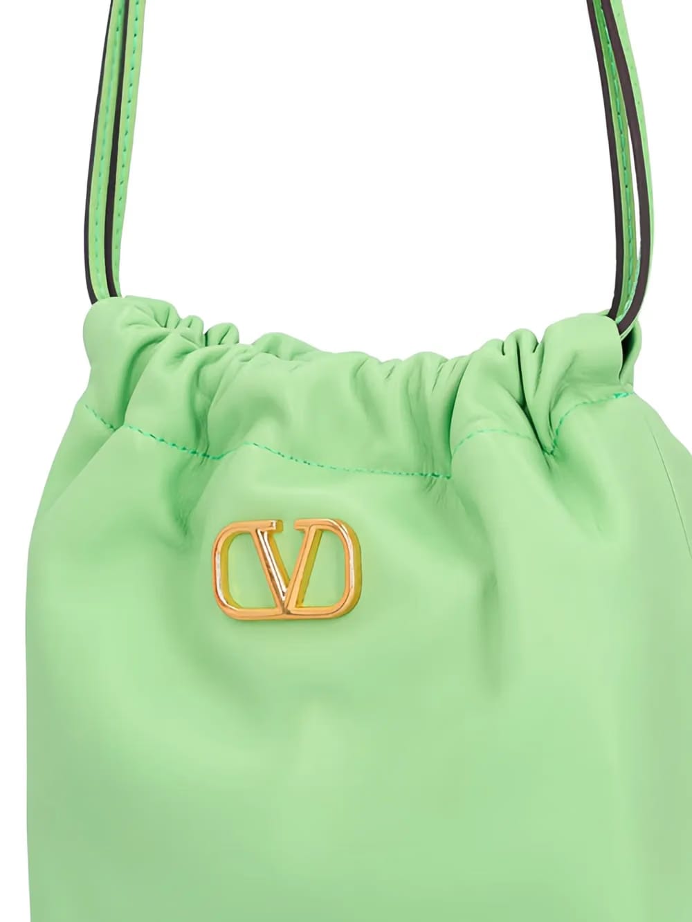 V Logo Signature mini drawstring shoulder bag