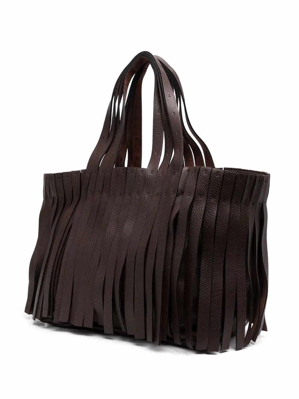fringed tote bag