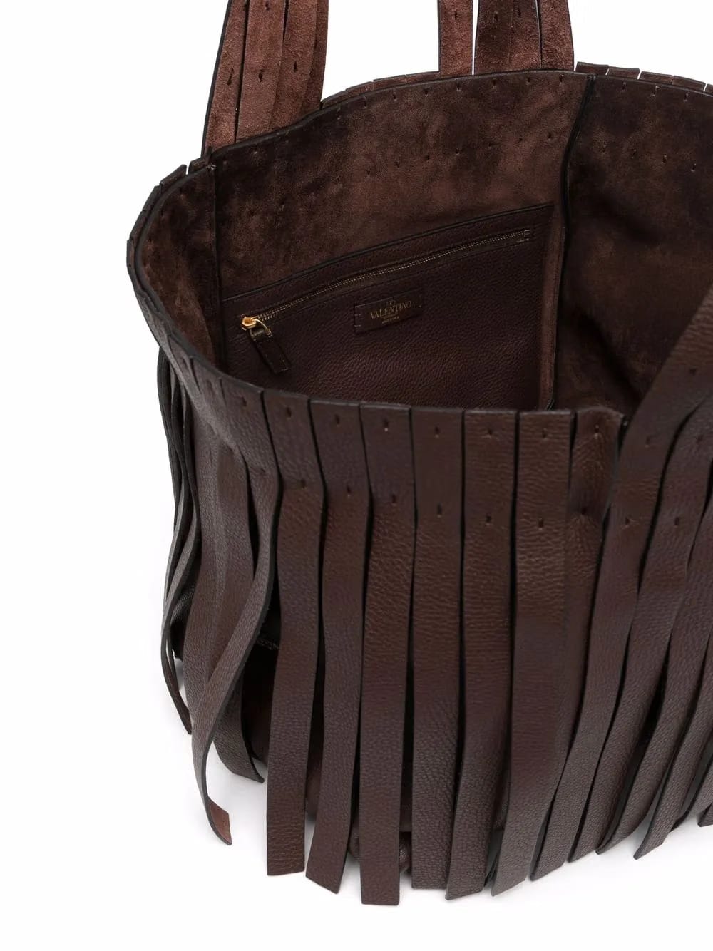 fringed tote bag