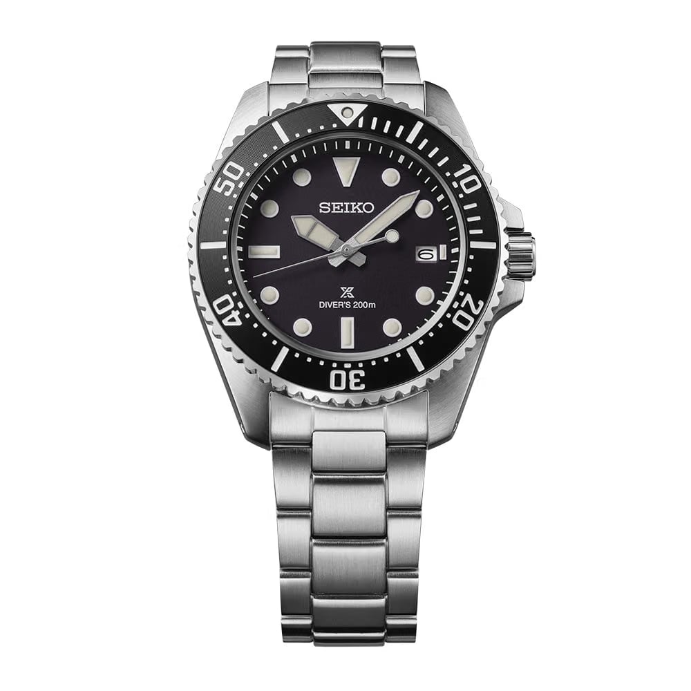 Seiko Prospex Solar DiverS In Black - Black - SNE597P1