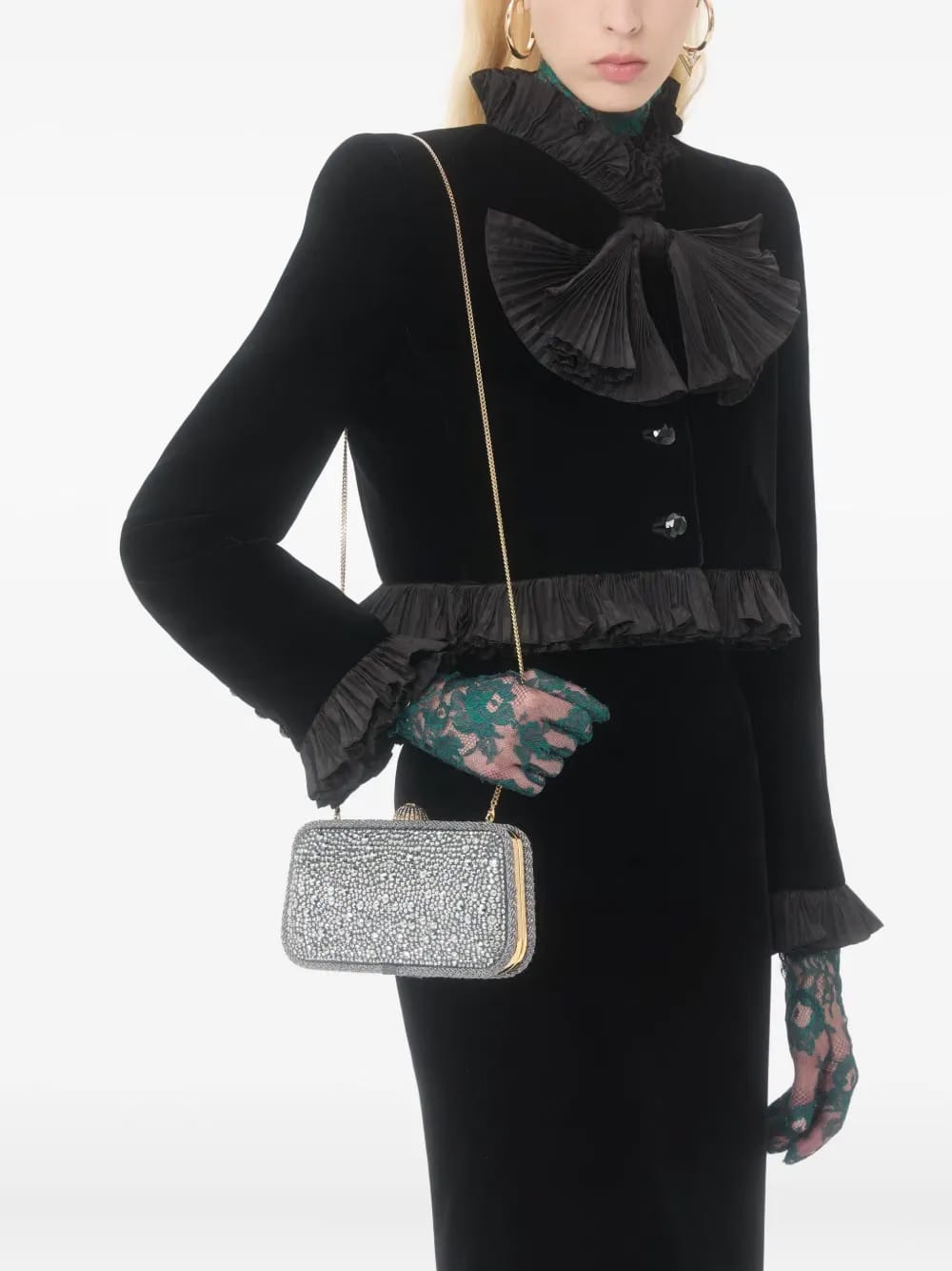 Carry Secrets rhinestone-embellished clutch