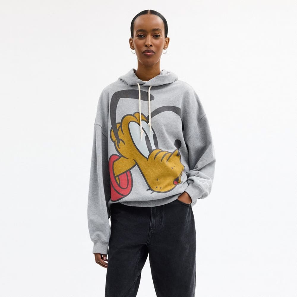 Coach Disney X Coach Pluto Hoodie Heather Grey