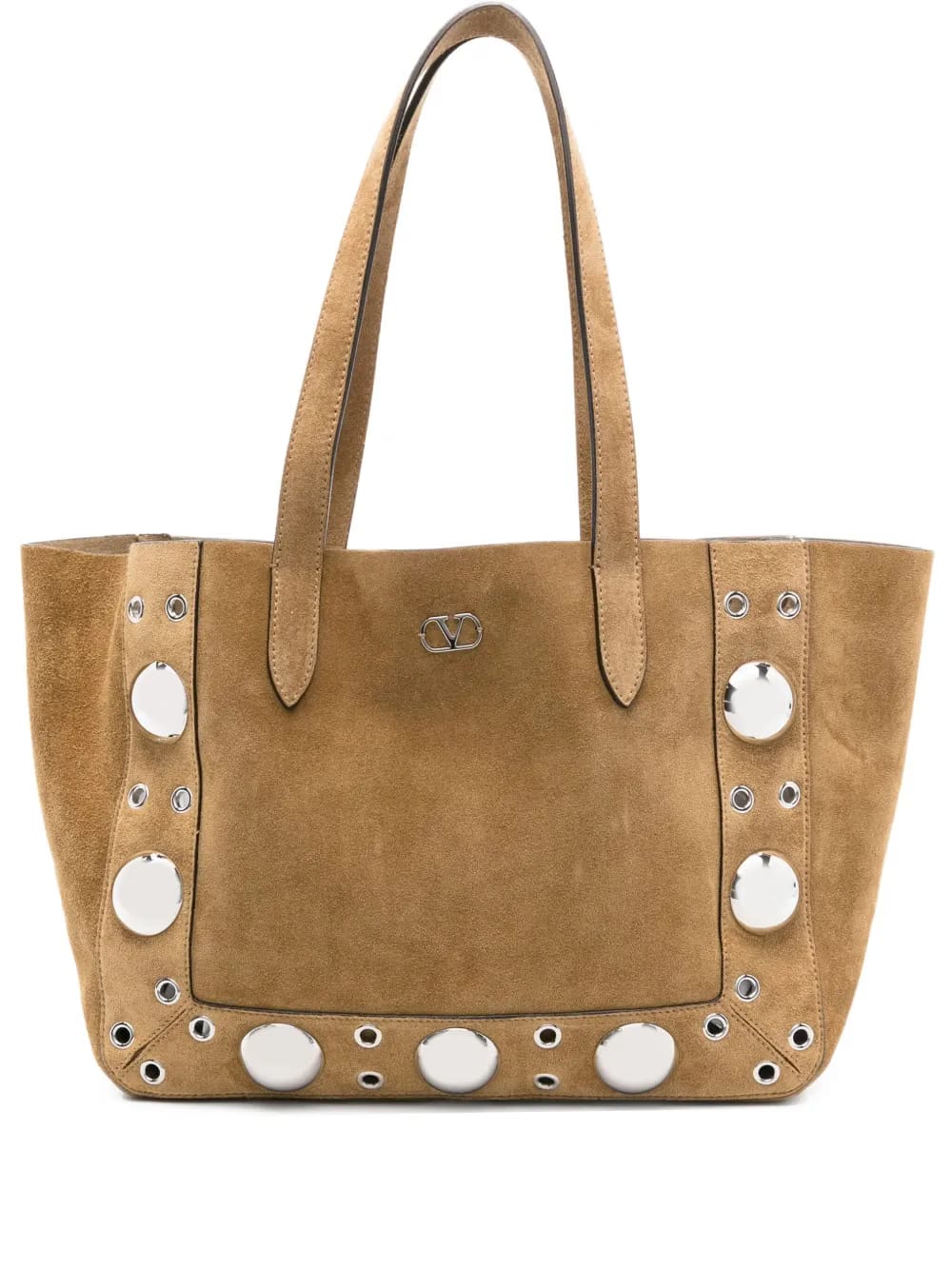 large Nellcôte eyelet-embellished tote bag