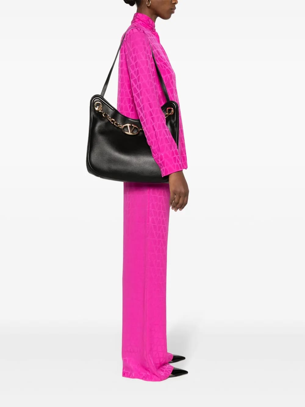 VLogo Signature chain-link shoulder bag