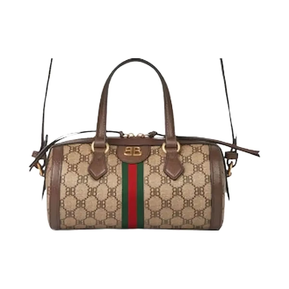 Gucci X Balenciaga The Hacker Project Small Boston Bag Beige