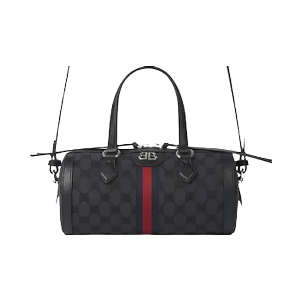 Gucci X Balenciaga The Hacker Project Small Boston Bag Black