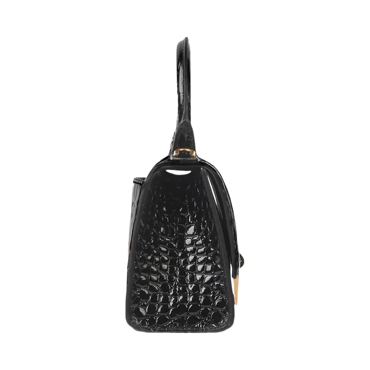 Balenciaga Hourglass XS Handbag Crocodile Embossed